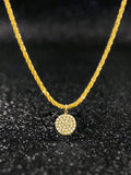 925 Sterling Silver Simplicity Classic Gorgeous Zircon Round Necklace For Women Anniversary Party High Quality Fine Jewelry