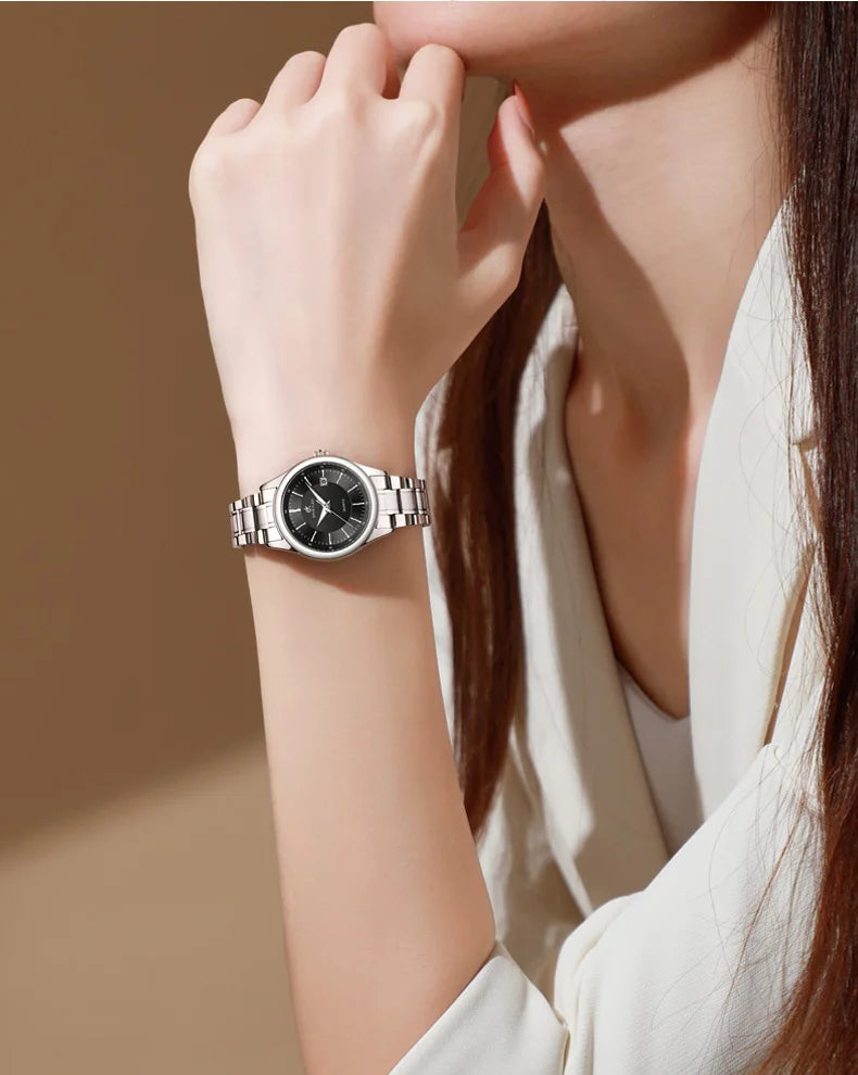 ERNIE KLEIN Women‘s Watches Simple Luxury Fashion Elegant Female Wristwatch Waterproof Luminous Date Exquisite Gift for Girl