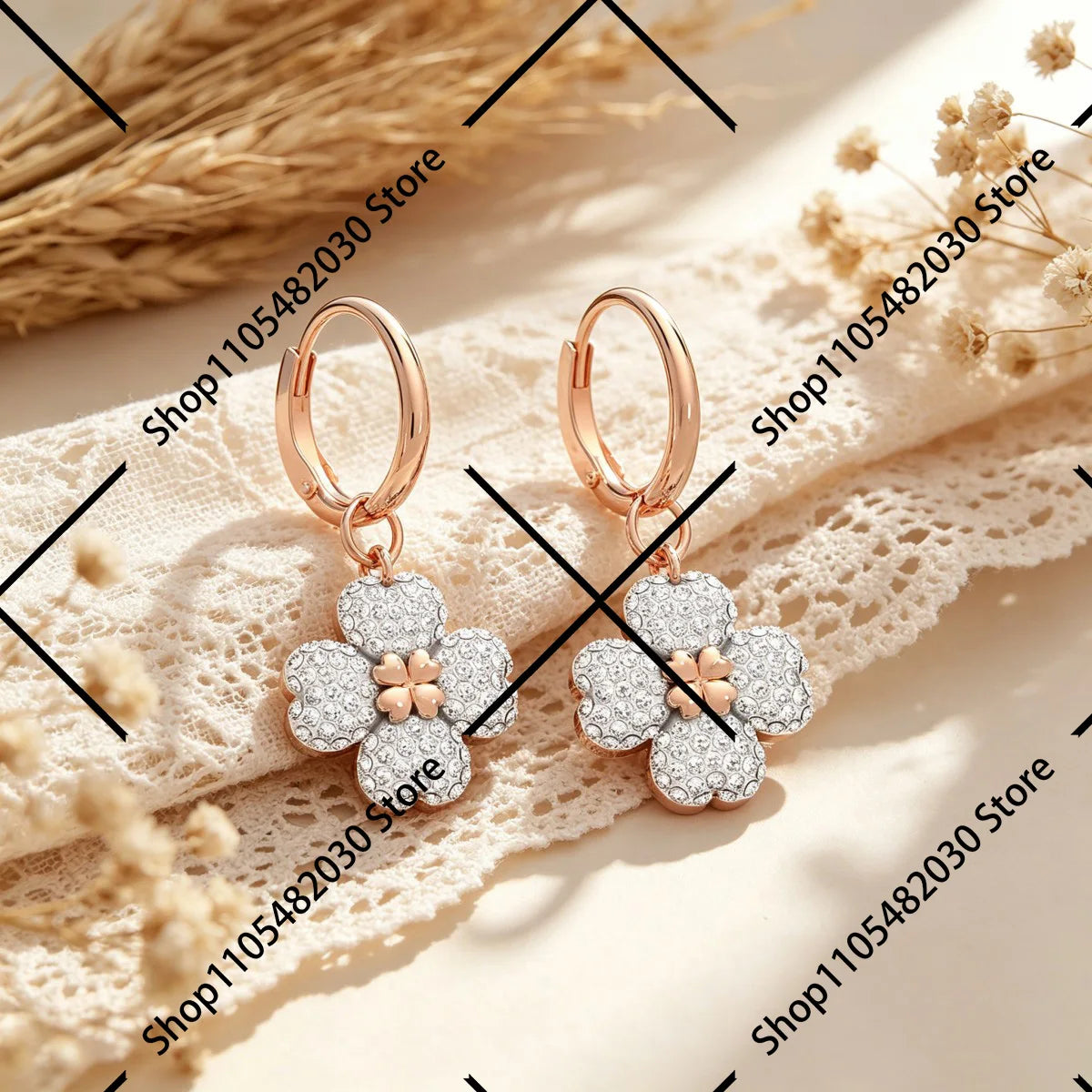 Classic Huggie Hoop Earrings Pave Design Fashion Earrings for Daily Use