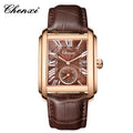 CHENXI 8216 Hot Selling Top Brand Business Men's Watch Quartz Military Calendar Waterproof Men's Leather Strap Elegant Clock