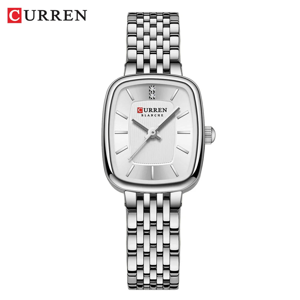 CURREN 9093 Women's Square Waterproof Watch; Simple Casual Women's Watch; Fashionable Women's Watch Ladies' wristwatch