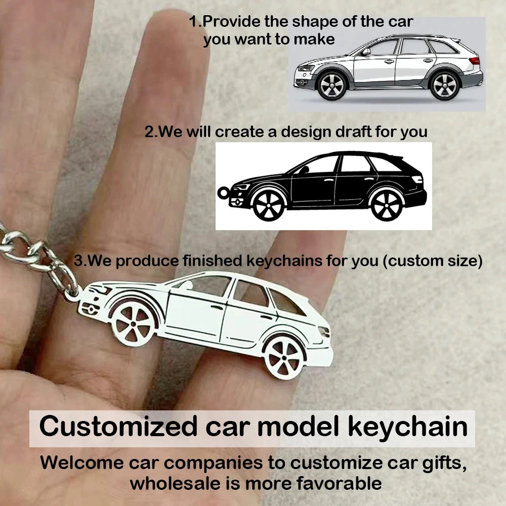 Wholesale customized car model keychains motorcycle model key pendants any car style you want custom logo gifts anniversary