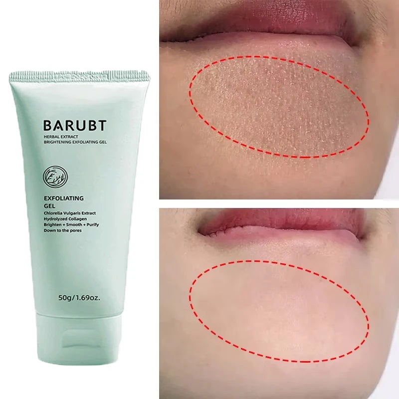 Facial Exfoliating Peeling Gel Face Scrub Moisturizing Whitening & Cleanses All Skin
