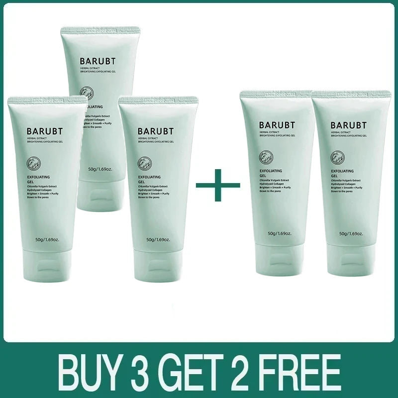 Facial Exfoliating Peeling Gel Face Scrub Moisturizing Whitening & Cleanses All Skin
