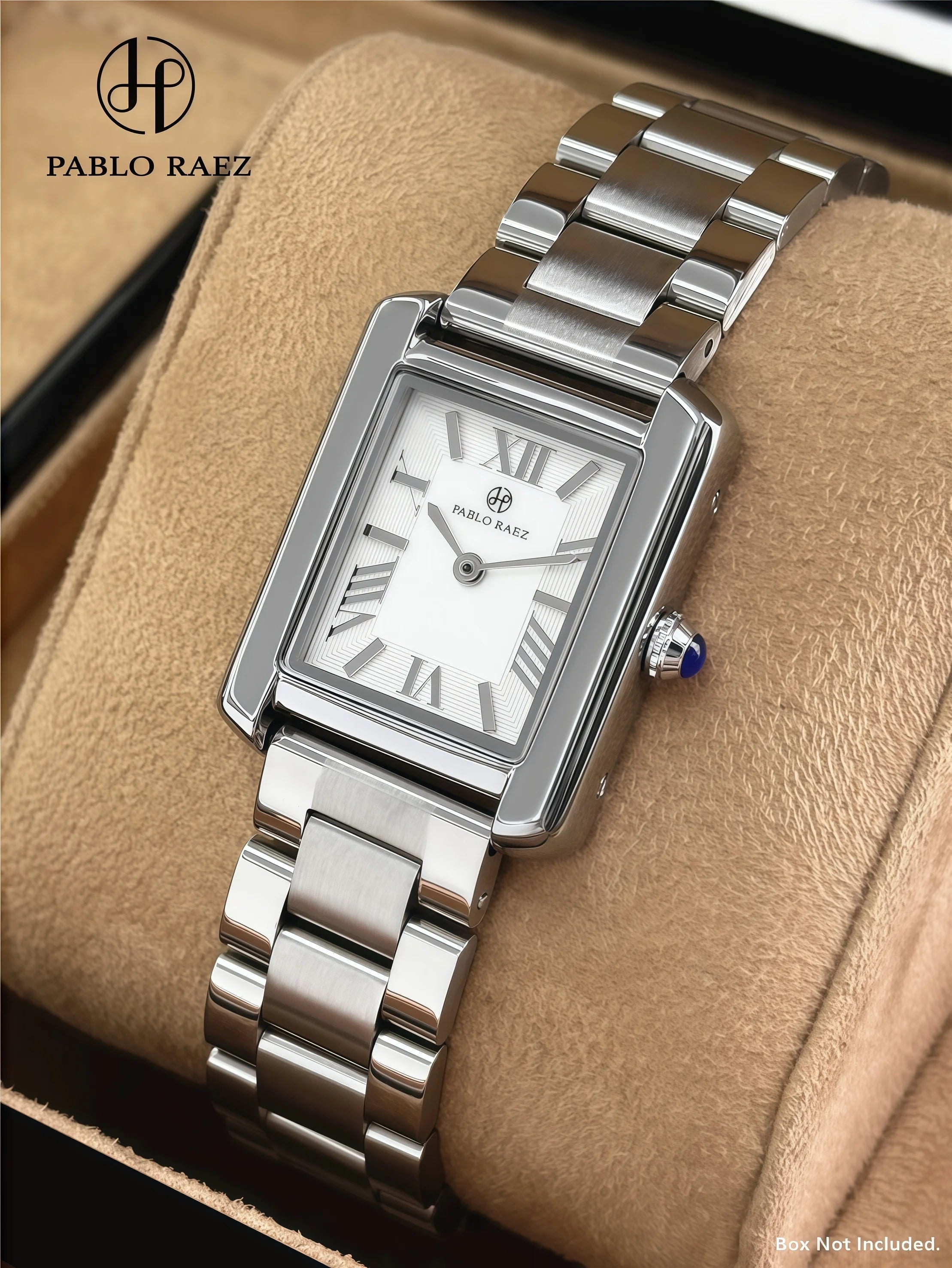 PABLO RAEZ Actual Photo Watch for Women Top Brand Luxury 50m Waterproof Quartz Ladies Watch Tonneau Shape Stainless Steel