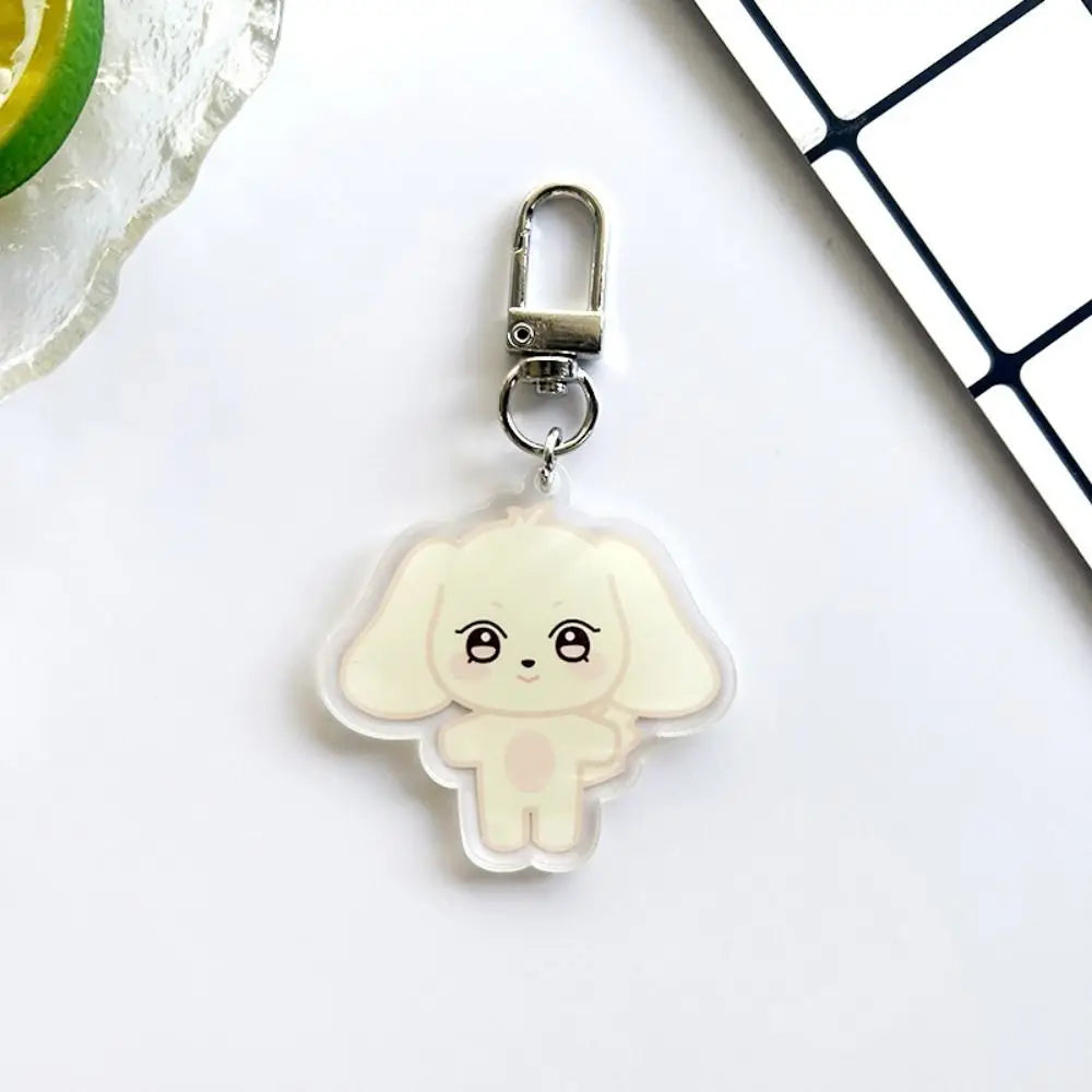Cartoon Keychain Albums ANITEEZ Key Chain Hongjoong Seonghwa Yunho Yeosang San Keyring Pendant Accessories Fans Gift