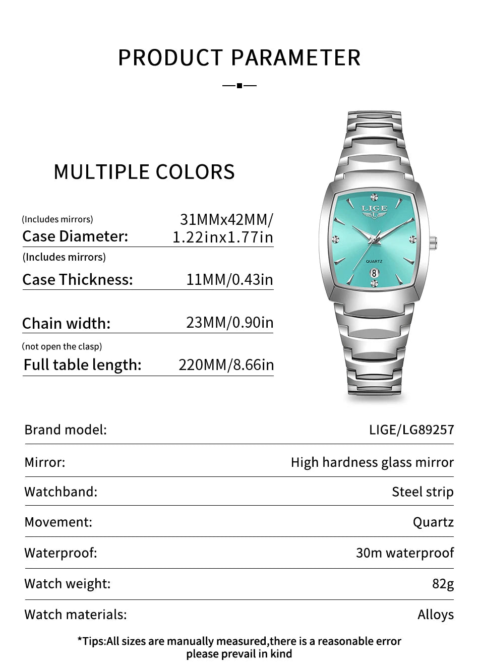 LIGE New Ladies Waterproof Watch Luxury Stainless Steel Women Watches Creative Fashion Original Elegant Quartz Wristwatch Gift