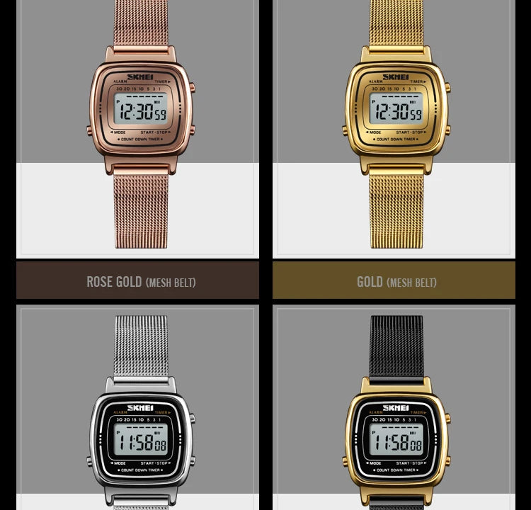 SKMEI 1901 Brand Luxury Watch Women Fashion Sport Waterproof Electronic Watches Ladies Watches Small Reloj Digital Wristwatch