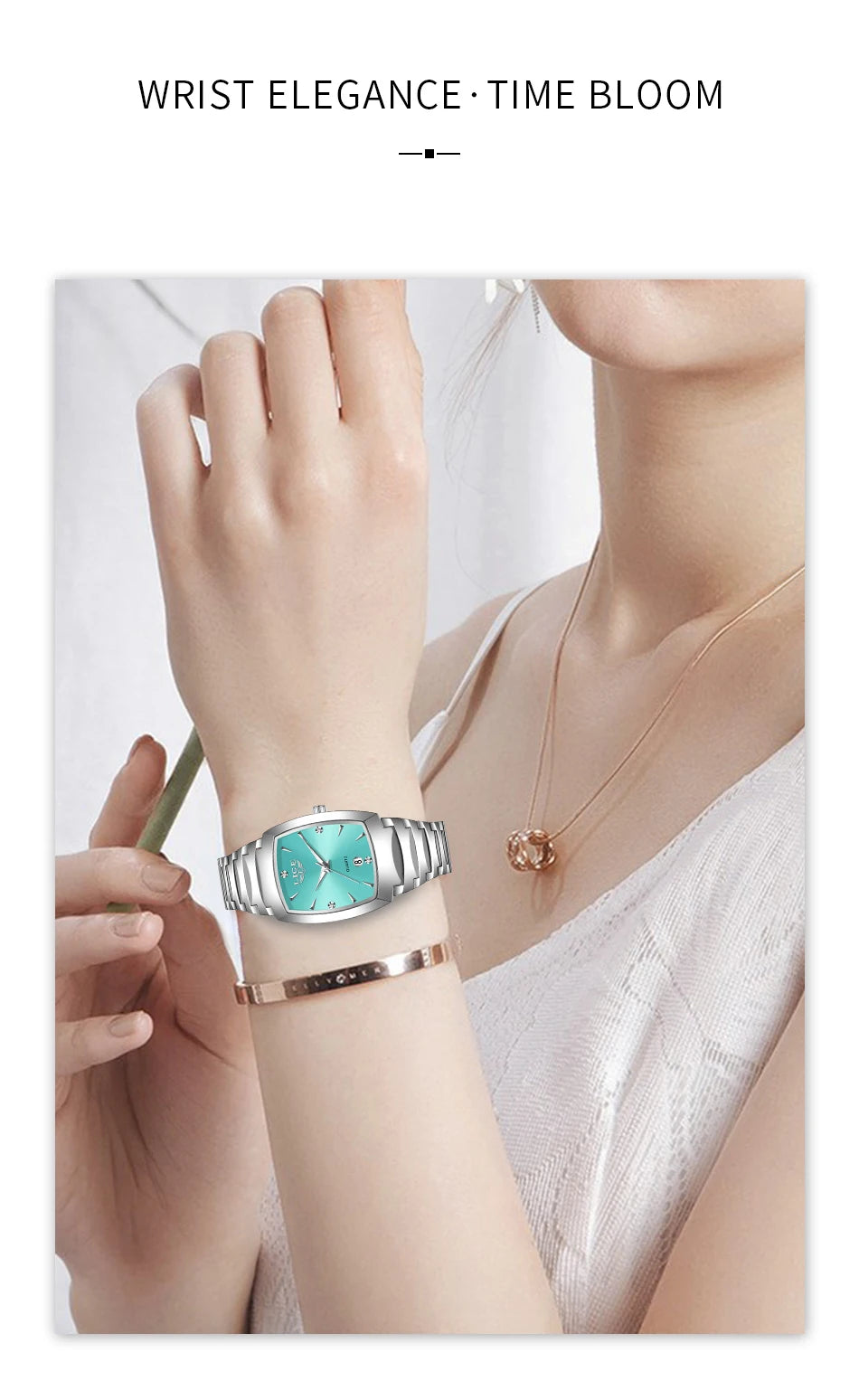 LIGE New Ladies Waterproof Watch Luxury Stainless Steel Women Watches Creative Fashion Original Elegant Quartz Wristwatch Gift