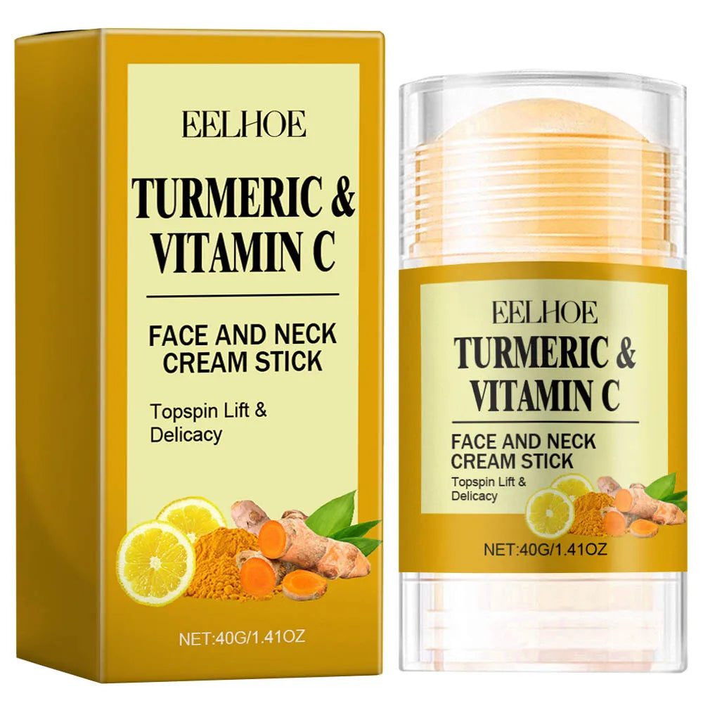 Turmeric&Vitamin C Neck Facia  Care Wrinkle Lines Lifting Whitening Tighten Double Chin Anti-age Rejuvenation Skin Care Product