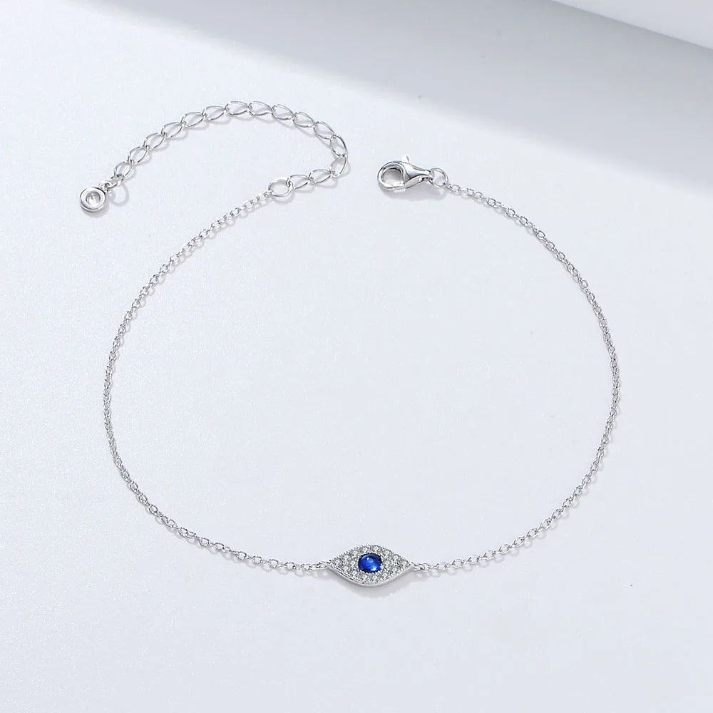 Dainty Evil Eyes anklet Adjustable Chain Jewelry wholesale Women beach jewelry 14K Gold Plated anklet