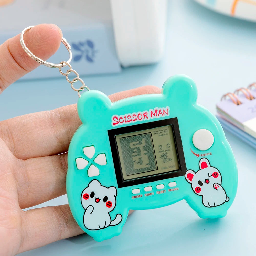 Electronic Pets Game Toys Keychain Virtual Tamagotchi Virtual Cyber Digital Animals Toys Nostalgic Game Machine For Kids Child