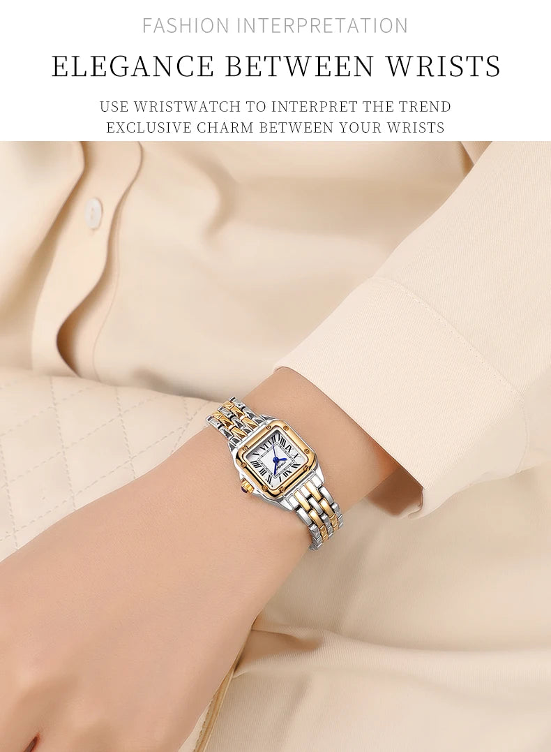 New student temperament, niche, light luxury, fashionable, exquisite, simple, ultra-thin steel strip quartz women's watch