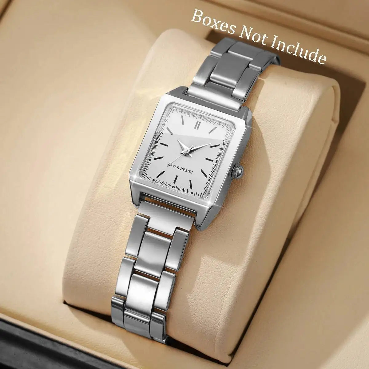 1/2PCS Fashion Square Women Watches Ladies Quartz Wristwatches Girls Clock Reloj Mujer（Without Box）