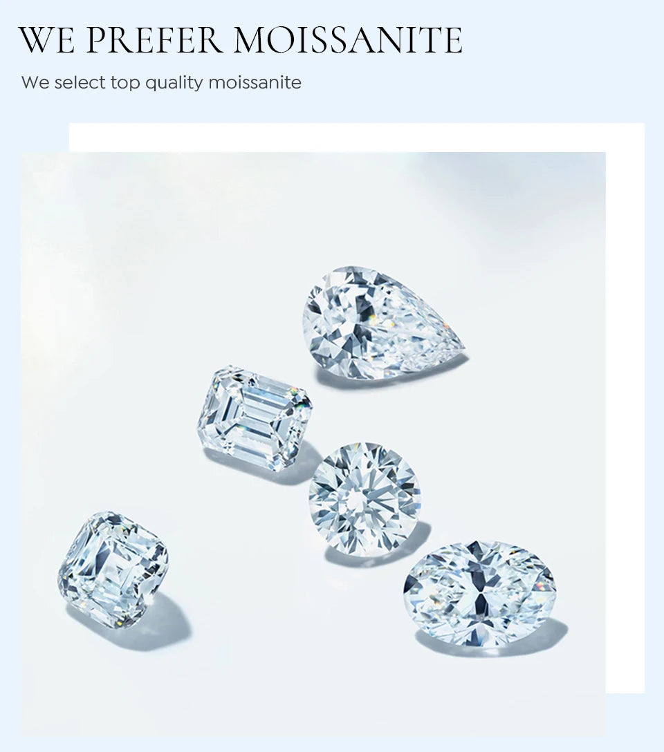 Classic 2.6ct Moissanite Diamond Round Earrings 925 Sterling Sliver Wedding Huggie Hoop Earring for Women Wedding Jewelry
