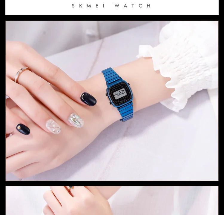 SKMEI 1901 Brand Luxury Watch Women Fashion Sport Waterproof Electronic Watches Ladies Watches Small Reloj Digital Wristwatch