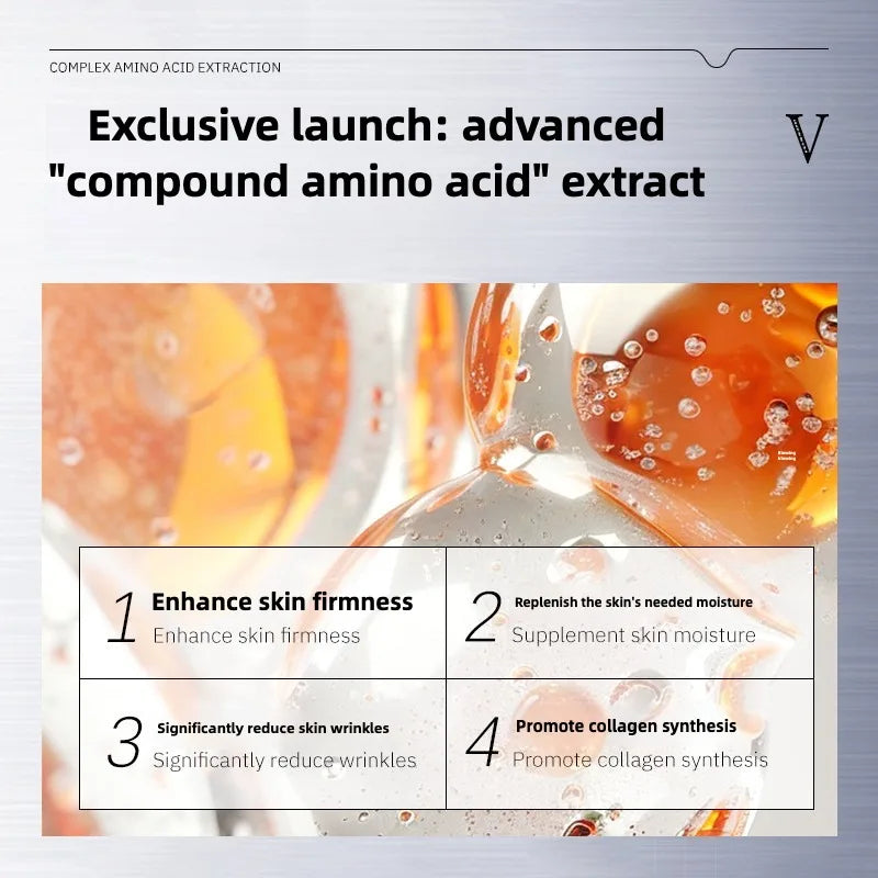 Peptide Anti-Wrinkle Moisturizing Serum Reduces Fine Lines Repairs Skin Hydrates  Brightens Anti-Aging Firming Skincare Product