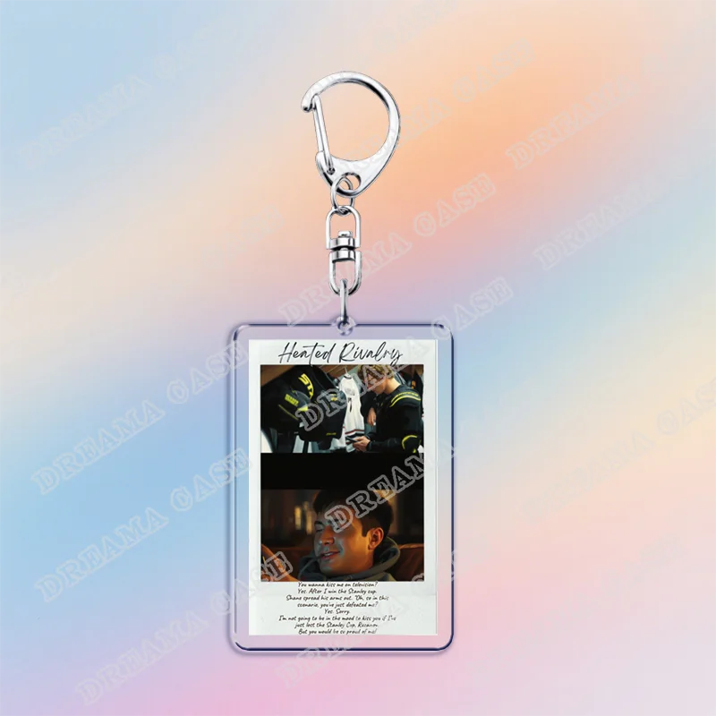 Hot Heated Rivalry Keychain for Accessorie Bag Chaim Shane Hollander Ilya Rozanov LGBT Lovers Keyrings Jewelry Freinds Gifts