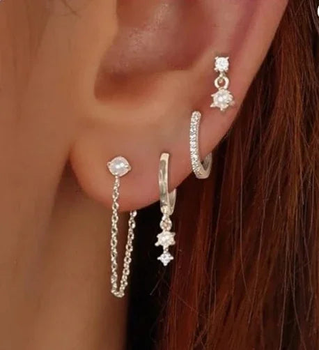 Women 14k Gold Plated Pearl Hoop Earrings Dainty Huggie Stacks, Hypoallergenic Cute Cartilage Studs, Trendy Fashion Jewelry