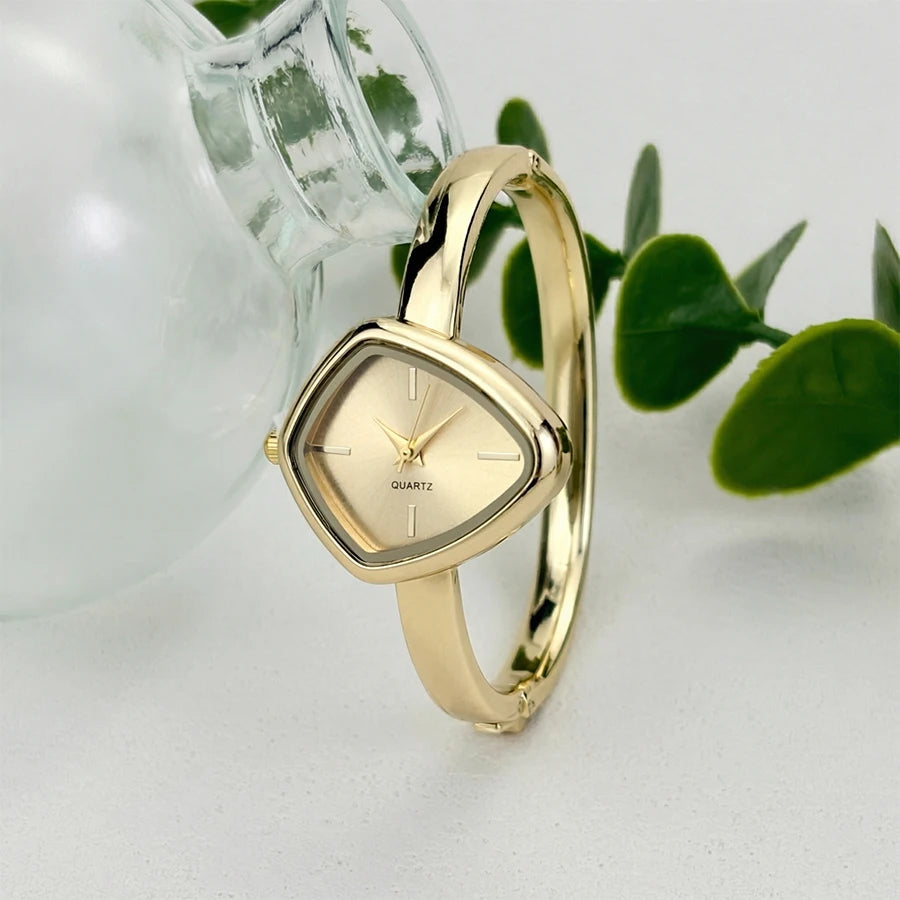 Irregular-Shaped Minimalist Bracelet Watch for Women