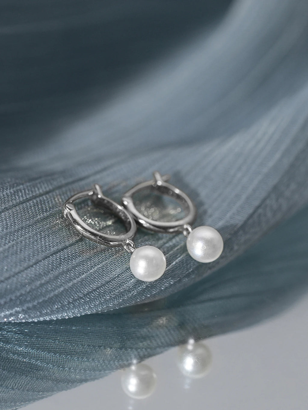 AIDE 925 Sterling Silver Vintage Baroque Pearl Circle Ear Buckles Piercing Huggie Earring For Women Jewelry Brinco Bijou Joyero