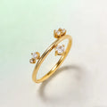 Dainty Scattered Zirconia Ring Unique Minimalist Elegant Stacking Gold Band Delicate Cluster Rings Trendy Minimalist Jewelry