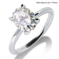 M-JAJA 1-3ct Moissanite Engagement Ring for Women Oval Cut D VVSI Diamond Wedding Band Bridal Sets S925 Silver Solitaire Ring