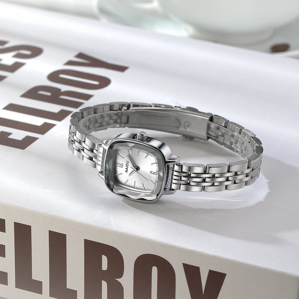 Fashionable Casual Simple Versatile Stainless Steel Strap Quartz Watch Women's Watch