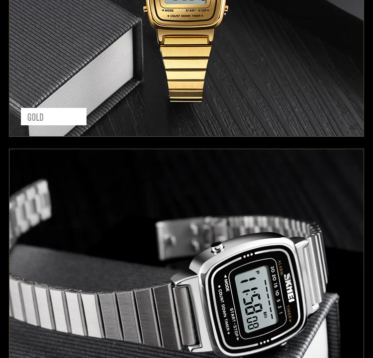 SKMEI 1901 Brand Luxury Watch Women Fashion Sport Waterproof Electronic Watches Ladies Watches Small Reloj Digital Wristwatch