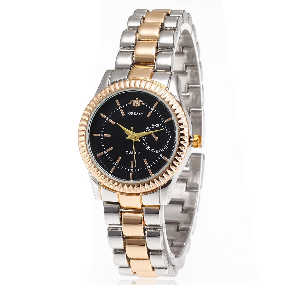 New Fashion Women Watches Ladies Steel Bracelet Wristwatch Lovers Watch Men Women Casual Quartz Watch Relogio Feminino Men Watch