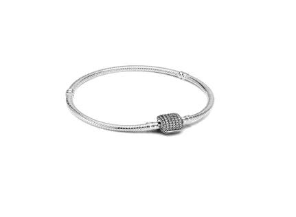 925 Sterling Silver Charm Bracelet for Women Snake Chain & Mesh Chain Design DIY Beads Compatible Fashion Fine Jewelry Gif