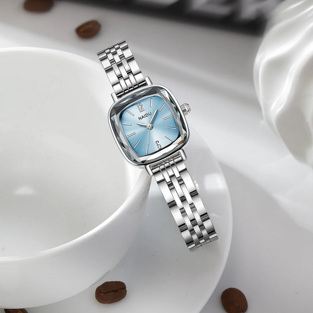 Fashionable Casual Simple Versatile Stainless Steel Strap Quartz Watch Women's Watch