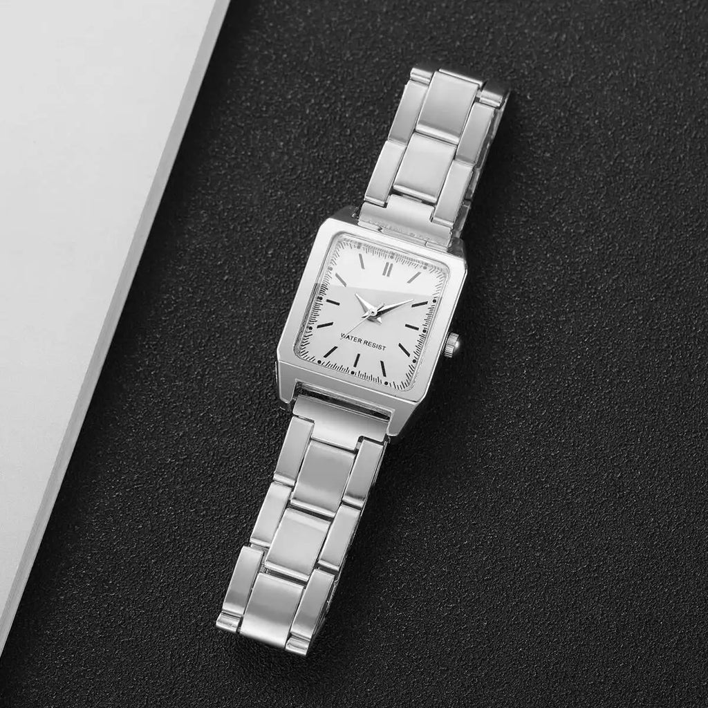 1/2PCS Fashion Square Women Watches Ladies Quartz Wristwatches Girls Clock Reloj Mujer（Without Box）