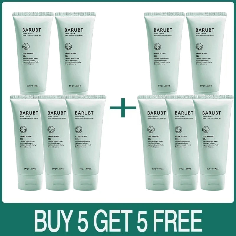 Facial Exfoliating Peeling Gel Face Scrub Moisturizing Whitening & Cleanses All Skin