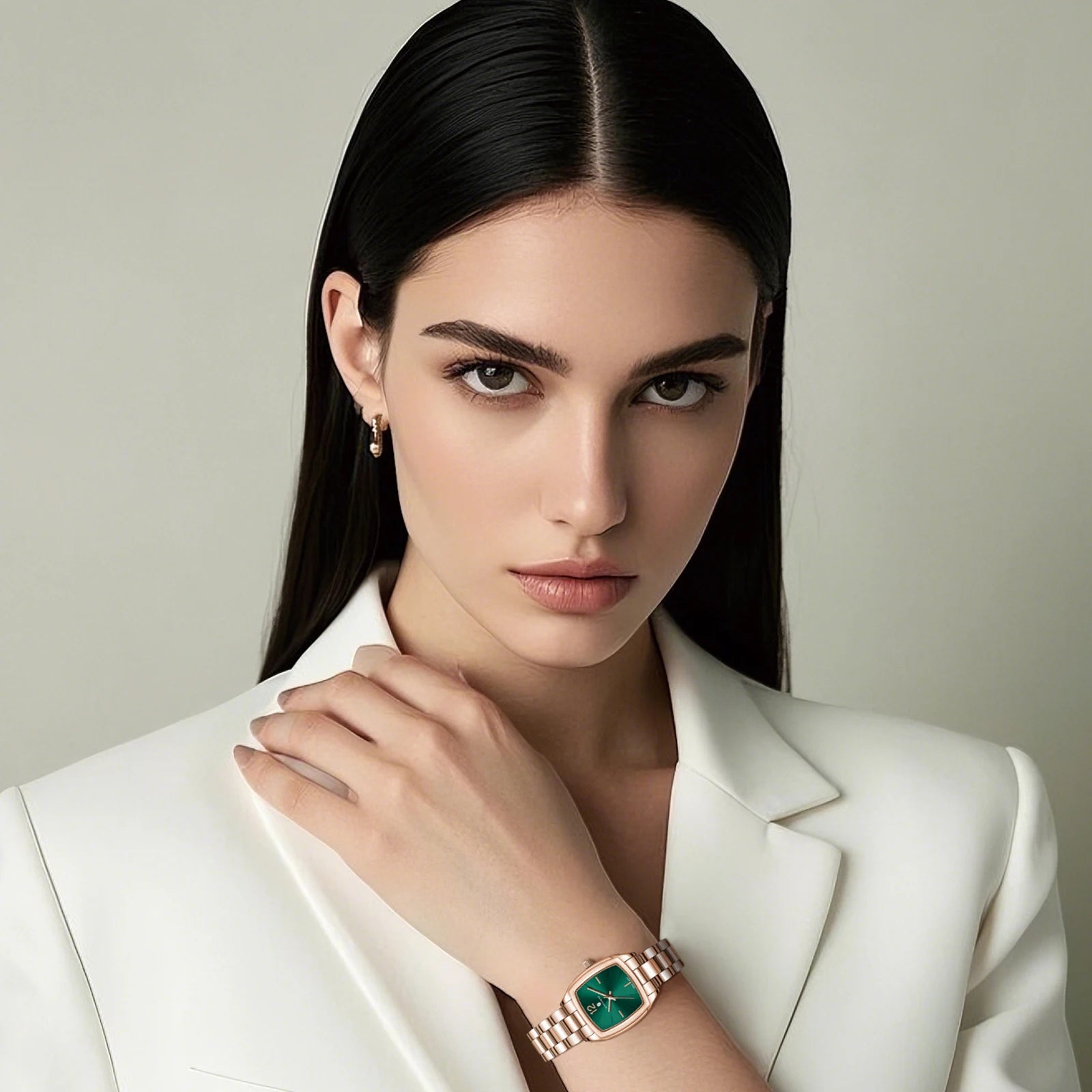 SAPPHERO Elegant Women's Watch Luxury Ultra Thin Stainless Steel Quartz Watch Light Luxury Waterproof Watch Sports Wrist Watch