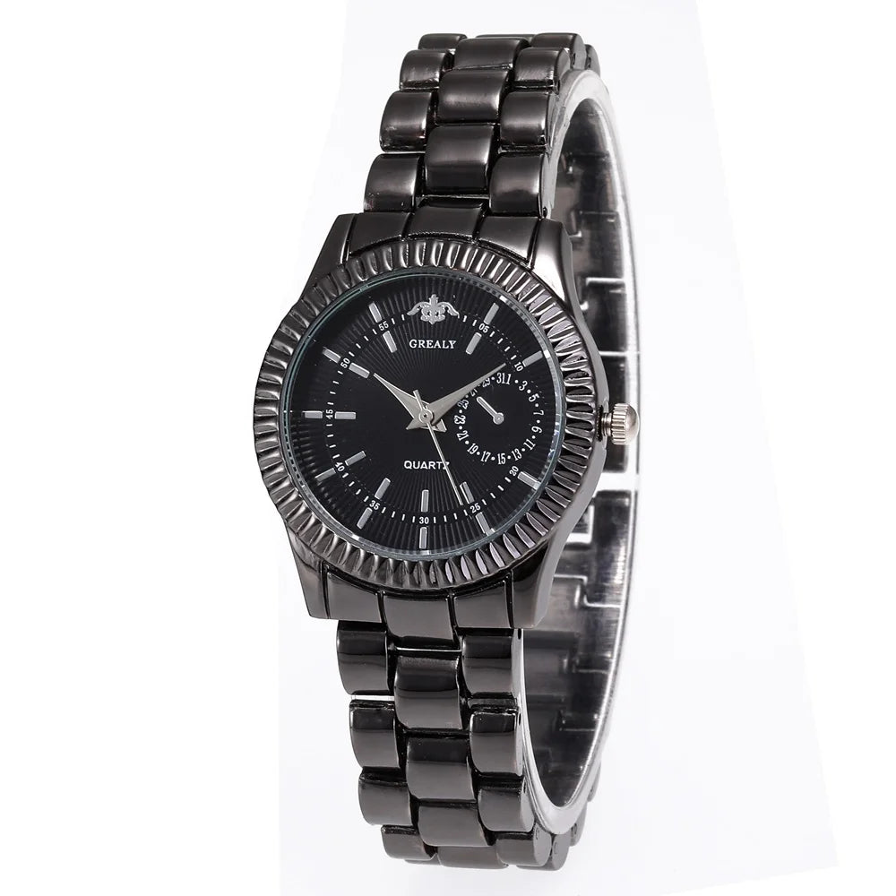 New Fashion Women Watches Ladies Steel Bracelet Wristwatch Lovers Watch Men Women Casual Quartz Watch Relogio Feminino Men Watch