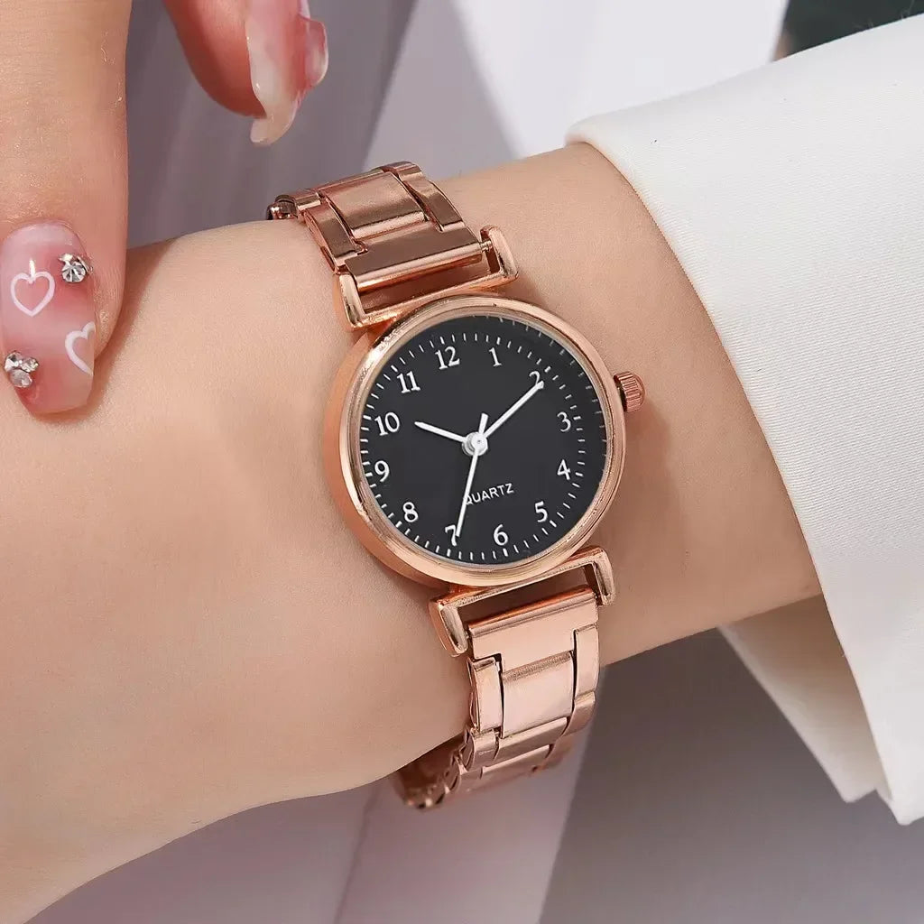 Luxury Wrist Watches for Women Fashion Analog Quartz Watch Stainless Steel Strap Ladies Watch Casual Digital Bracele Watch
