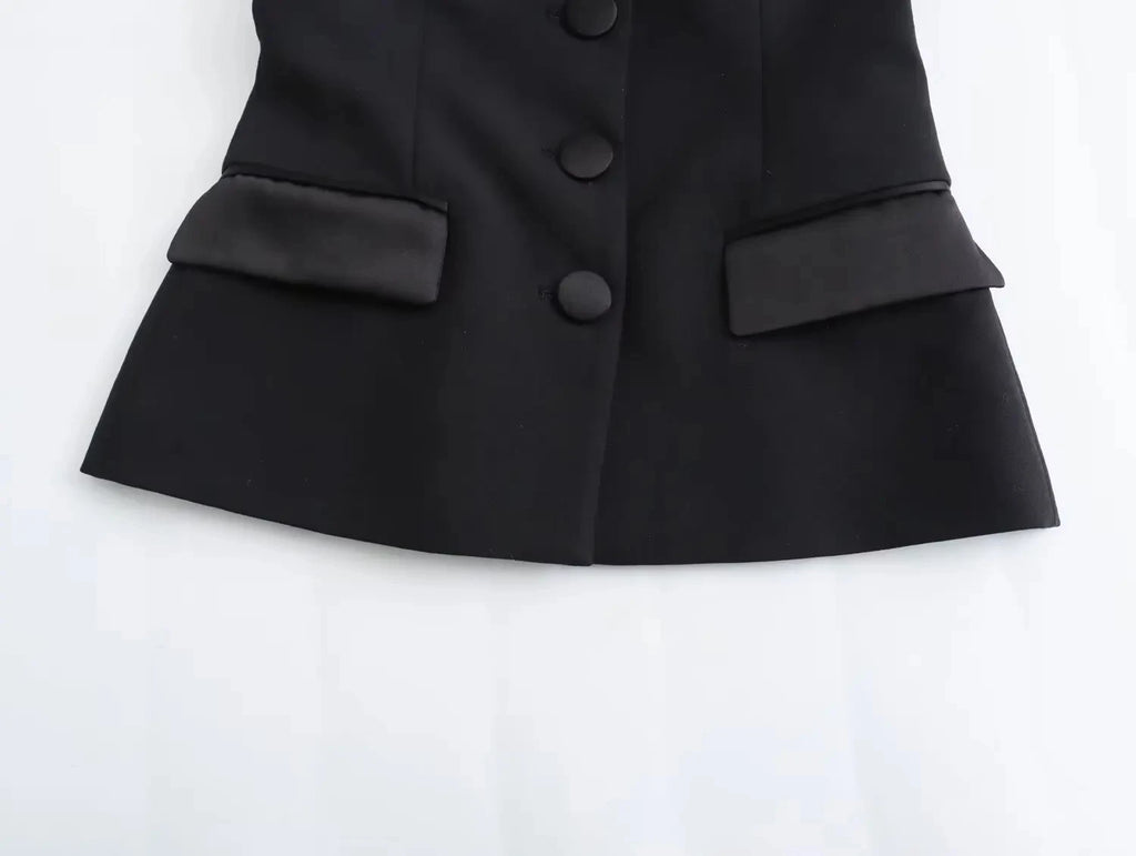 HH Summer Women's Short and Unique Tight Bra 2-piece Set Vintage Elegant Women's High Waist A-line Slim Fit Short Skirt Set