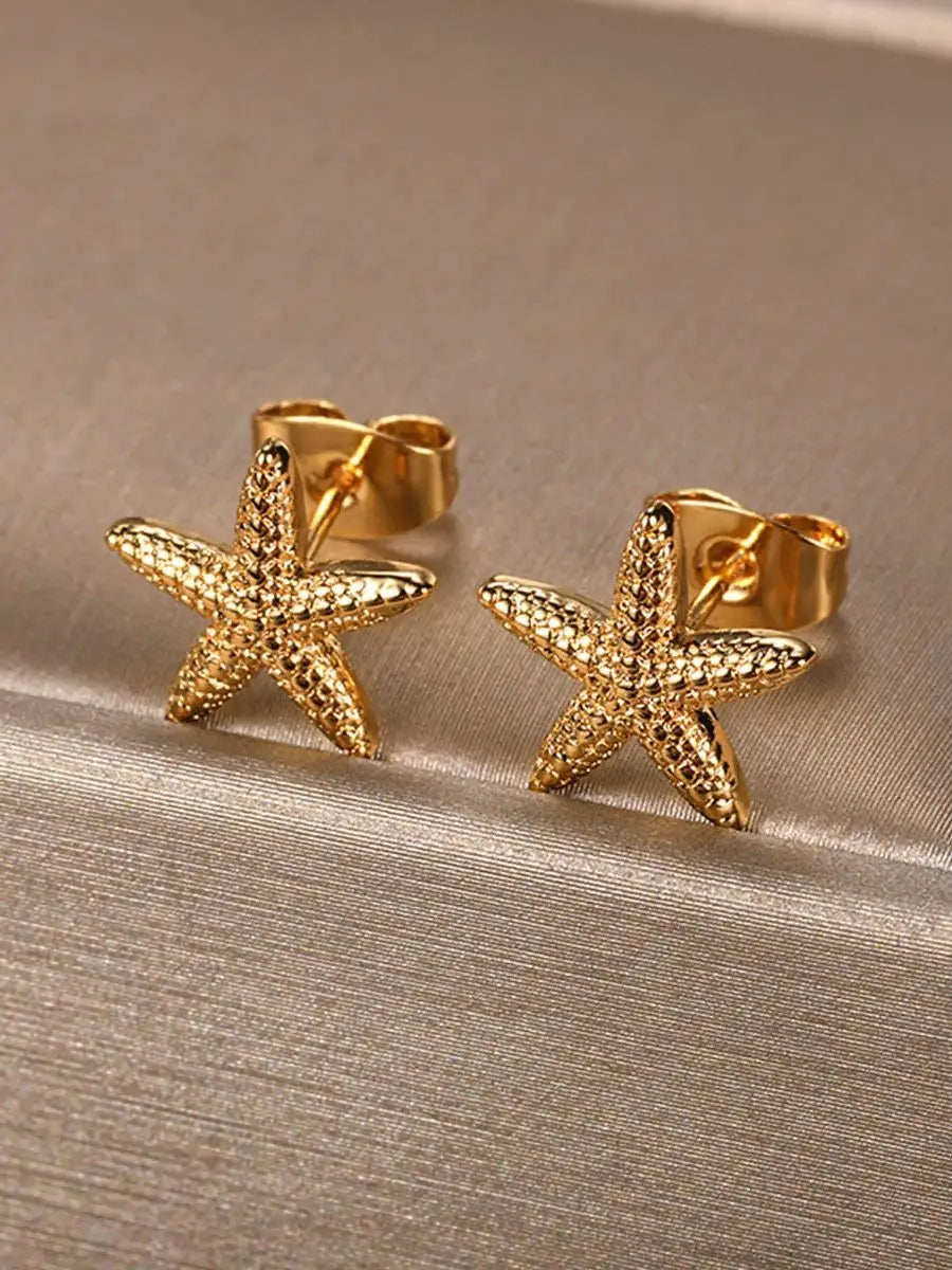 Cute Small Zircon Stud Earrings For Women Girls Gold Color Stainless Steel Earrings Wedding Jewelry Gifts aretes aros mujer