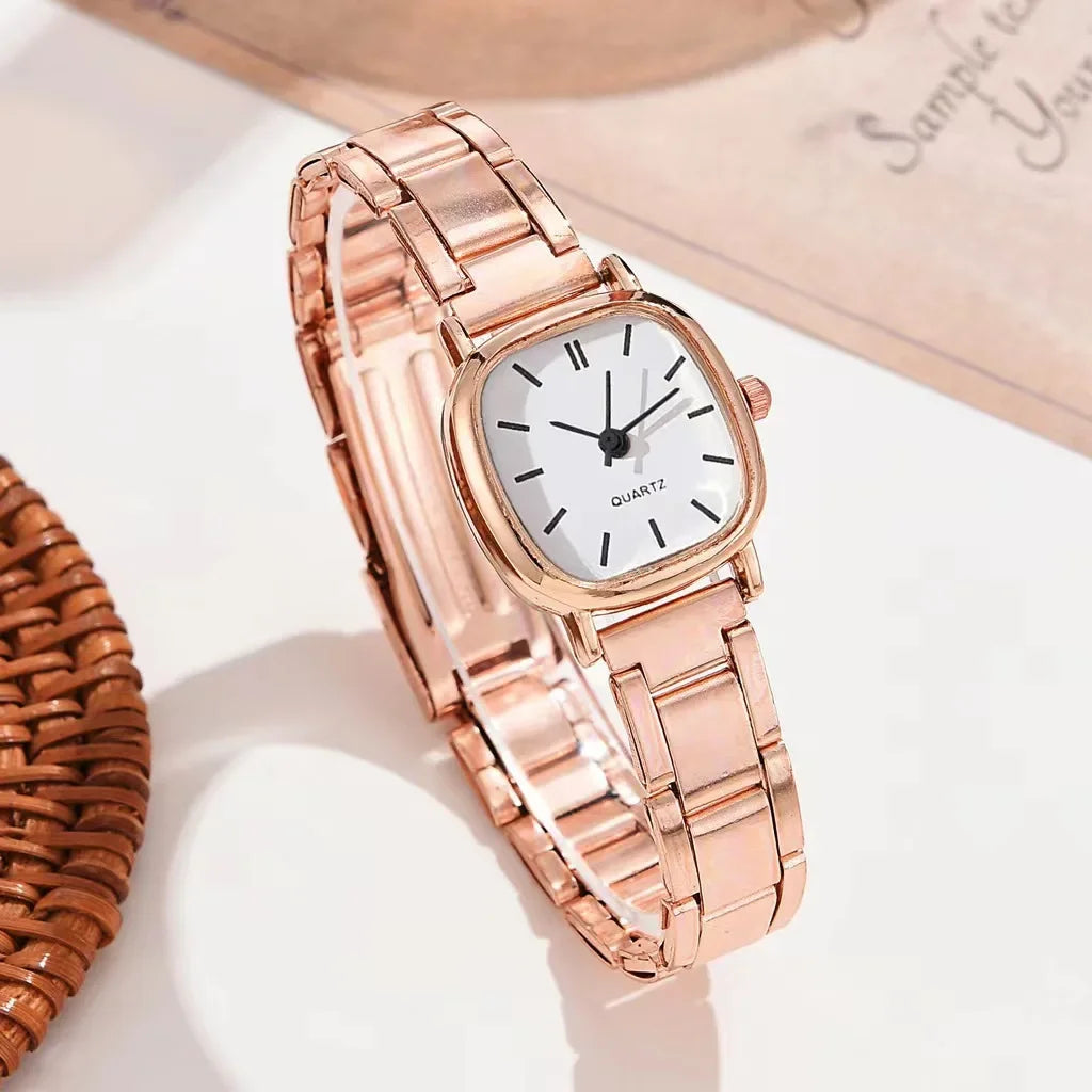 Luxury Wrist Watches for Women Fashion Analog Quartz Watch Stainless Steel Strap Ladies Watch Casual Digital Bracele Watch