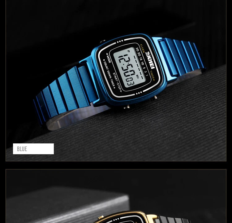 SKMEI 1901 Brand Luxury Watch Women Fashion Sport Waterproof Electronic Watches Ladies Watches Small Reloj Digital Wristwatch