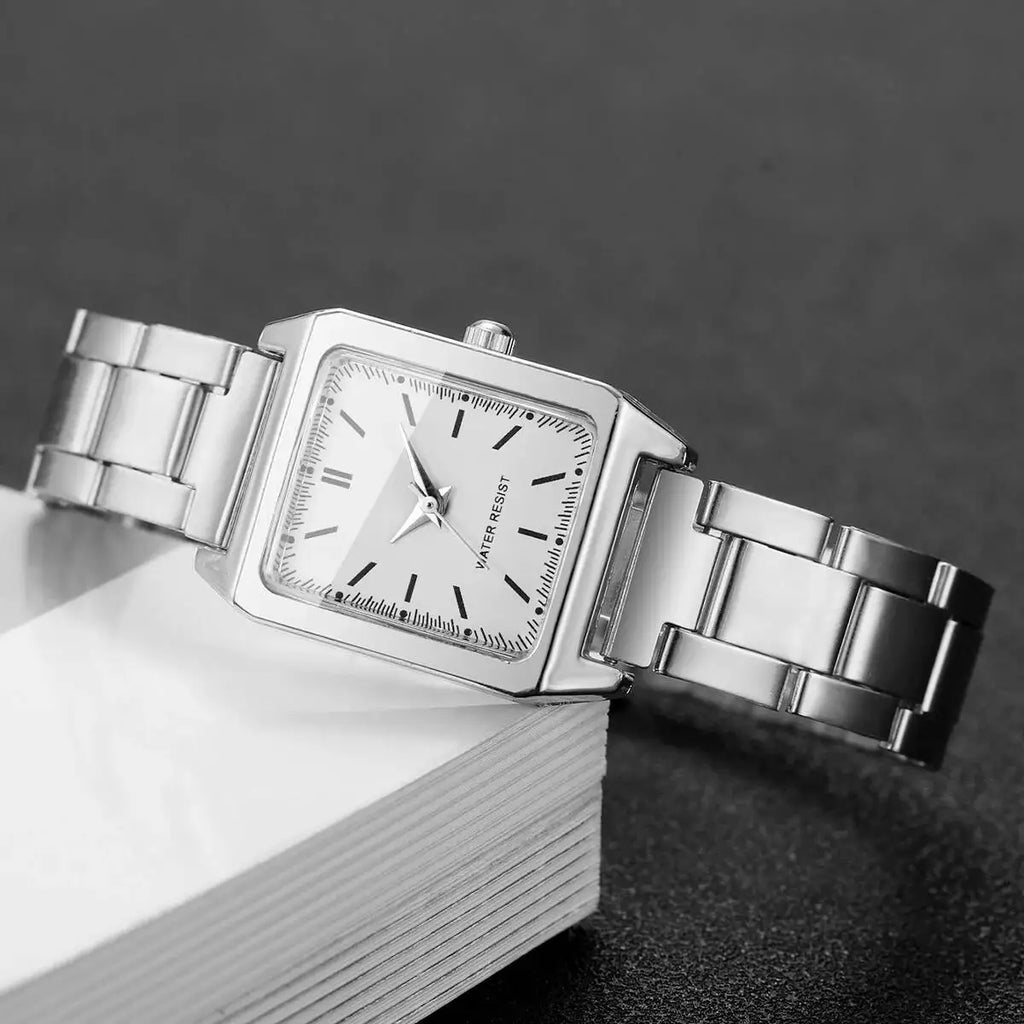 1/2PCS Fashion Square Women Watches Ladies Quartz Wristwatches Girls Clock Reloj Mujer（Without Box）