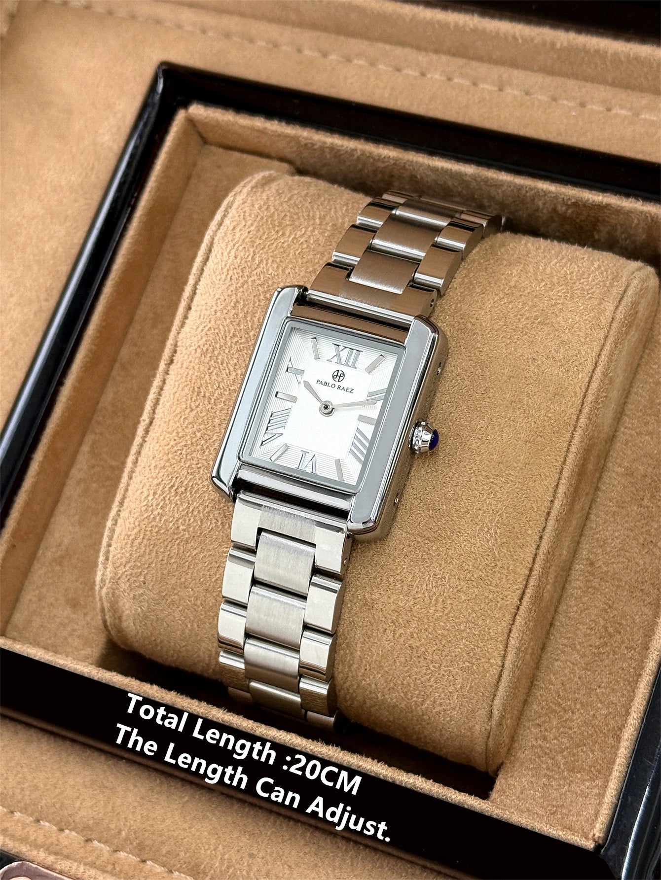PABLO RAEZ Actual Photo Watch for Women Top Brand Luxury 50m Waterproof Quartz Ladies Watch Tonneau Shape Stainless Steel
