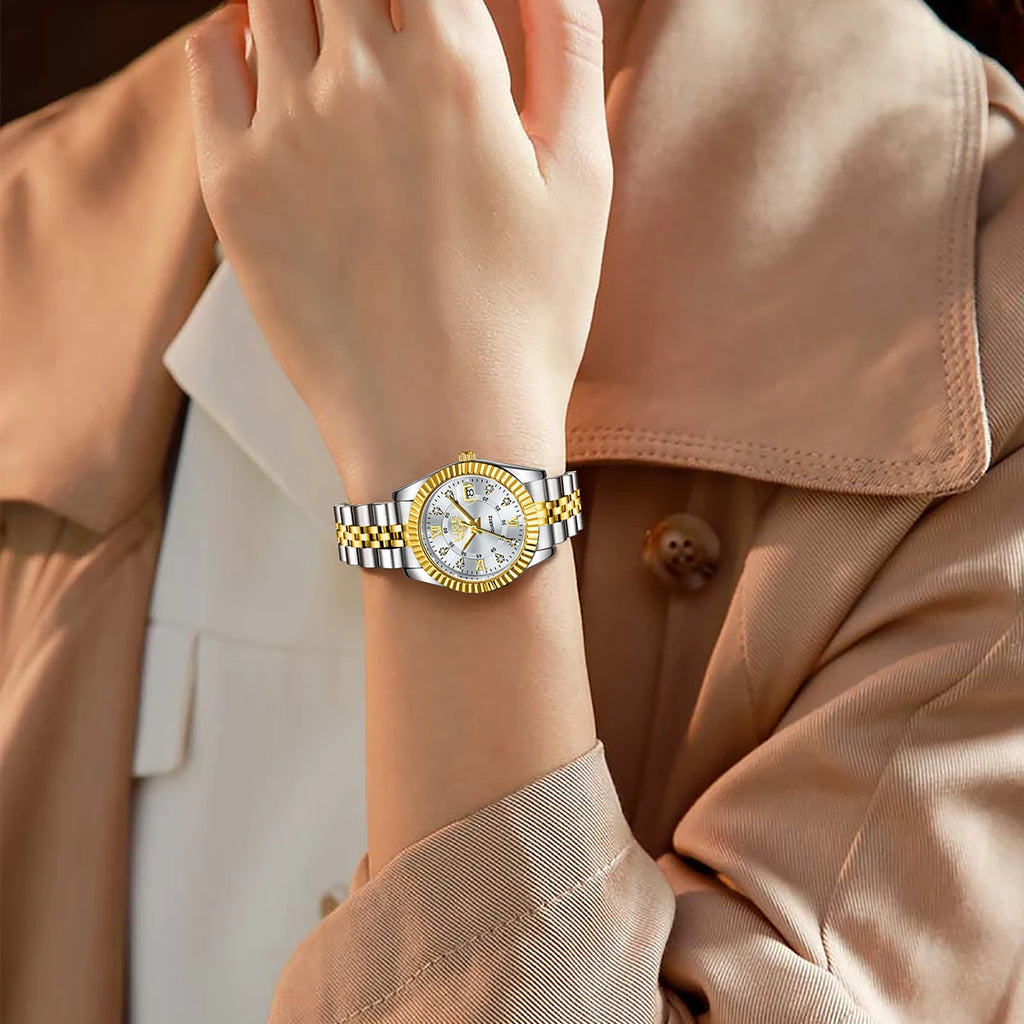 LIGE New Original Brand Luxury Women Watches Fashion Waterproof Ladies Steel Band Quartz Watch Relogio Feminino Girls Clock Gift