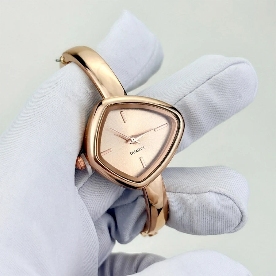 Irregular-Shaped Minimalist Bracelet Watch for Women