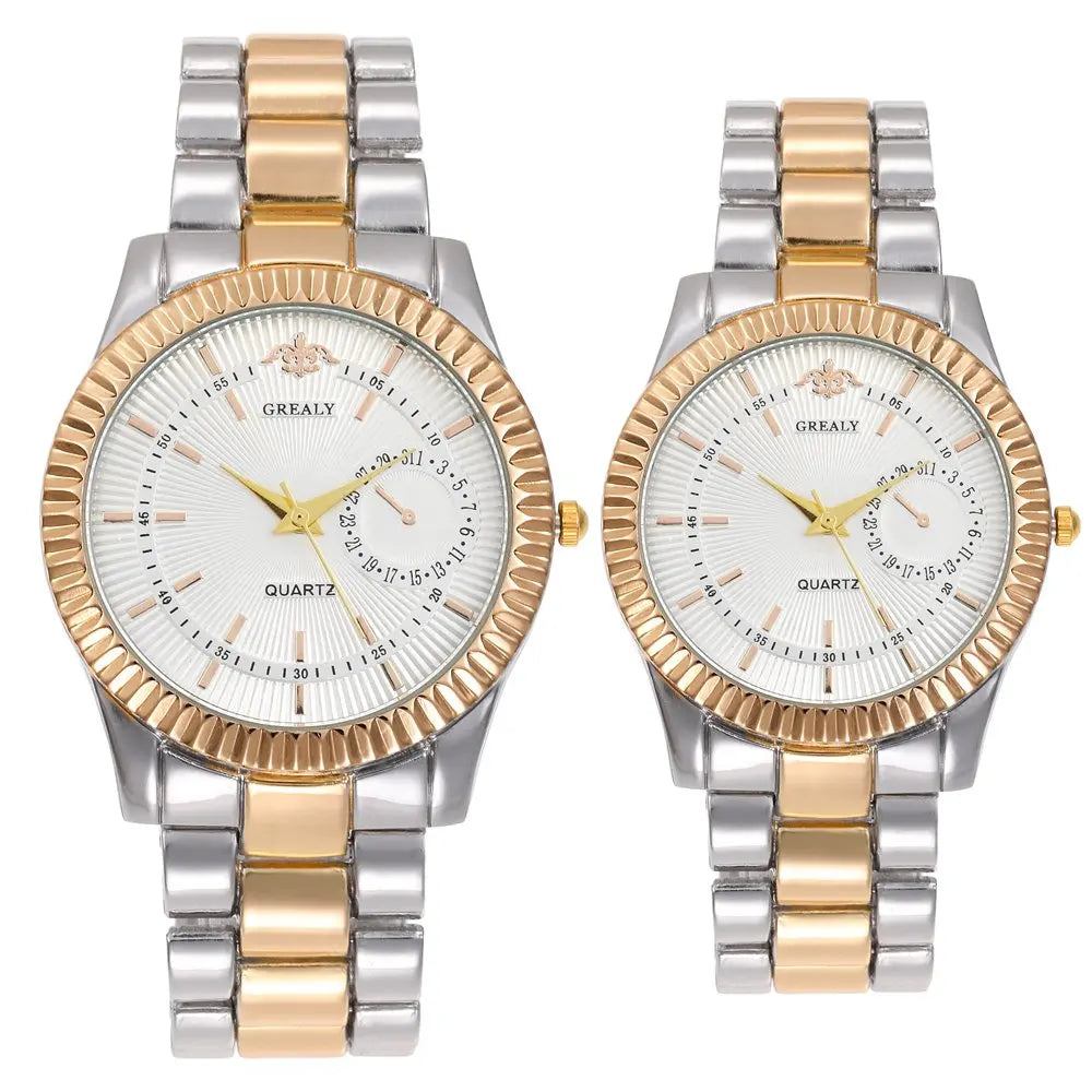 New Fashion Women Watches Ladies Steel Bracelet Wristwatch Lovers Watch Men Women Casual Quartz Watch Relogio Feminino Men Watch