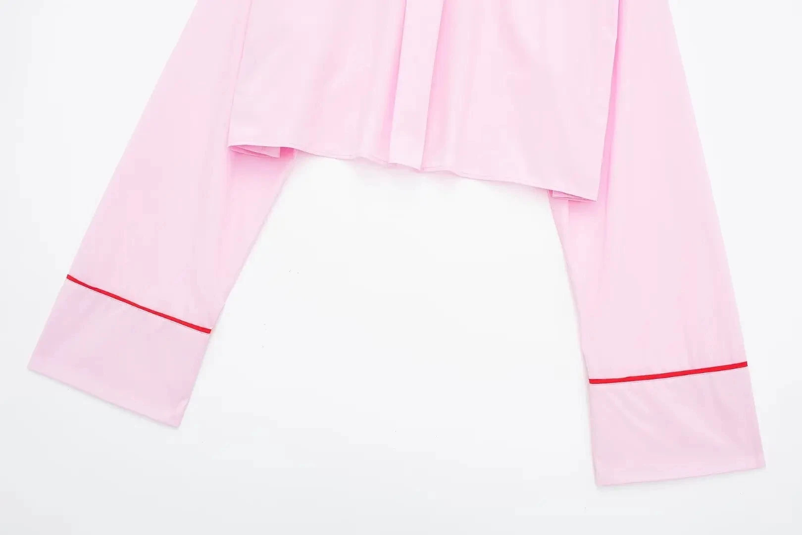 2024 Spring Woman Sets Lapel Long Sleeves Single Breasted Shirt Top +Mid Elastic Waist Lace-Up Female Wide Leg Long Pant