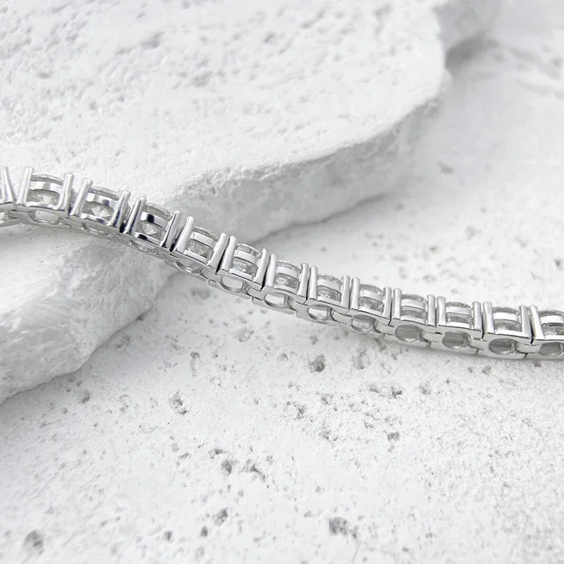 Factory Price Unisex Hip Hop Moissanite Tennis Chain for Women S925 Sterling Silver Gold Man Bracelet Hiphop Jewelry
