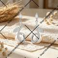 Classic Huggie Hoop Earrings Pave Design Fashion Earrings for Daily Use