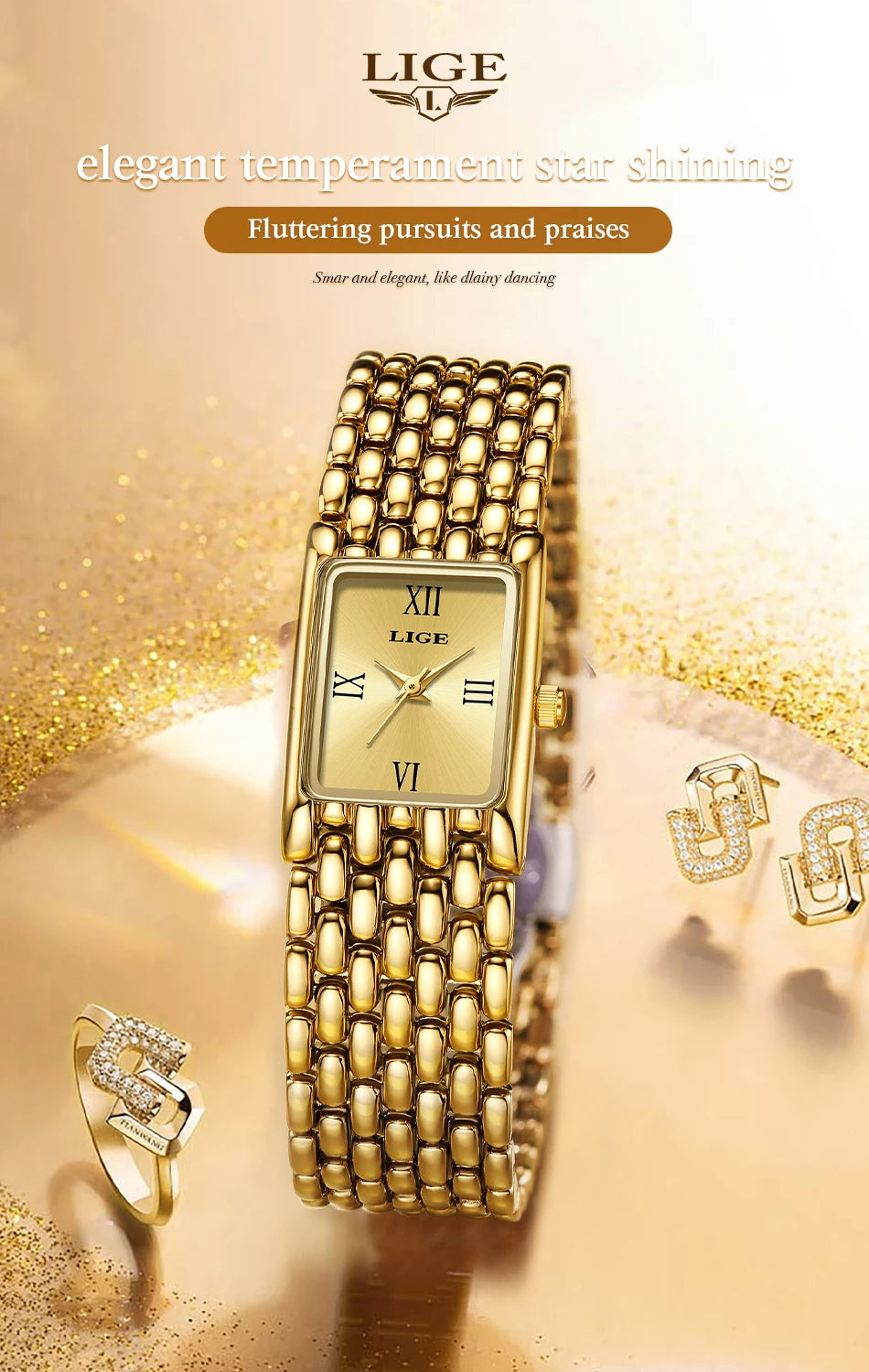 New LIGE Quartz Women Watches For Couples Stainless Steel Business Men's Clock Casual Minimalist Women Gift Watch Pareja Regalo